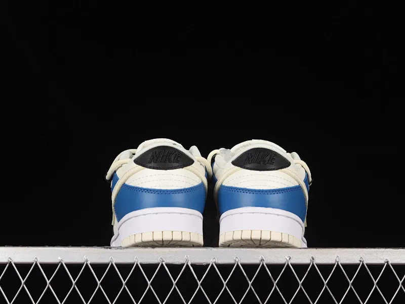 All categories Nk SB Dunk series Nk SB Dunk Low Low-top sneakers Nk Dunk Low Black, white and blue color matching Customized version of deconstructed strap casual sneakers DJ6188-100